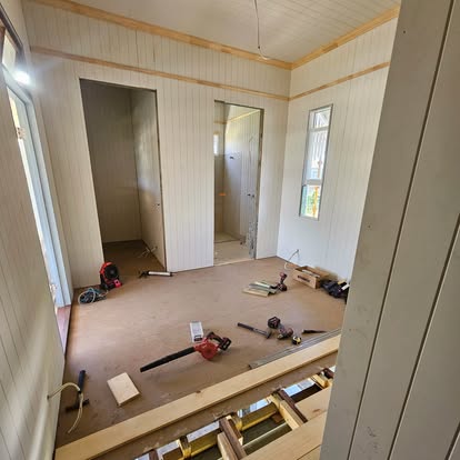 Interior renovation work in progress
